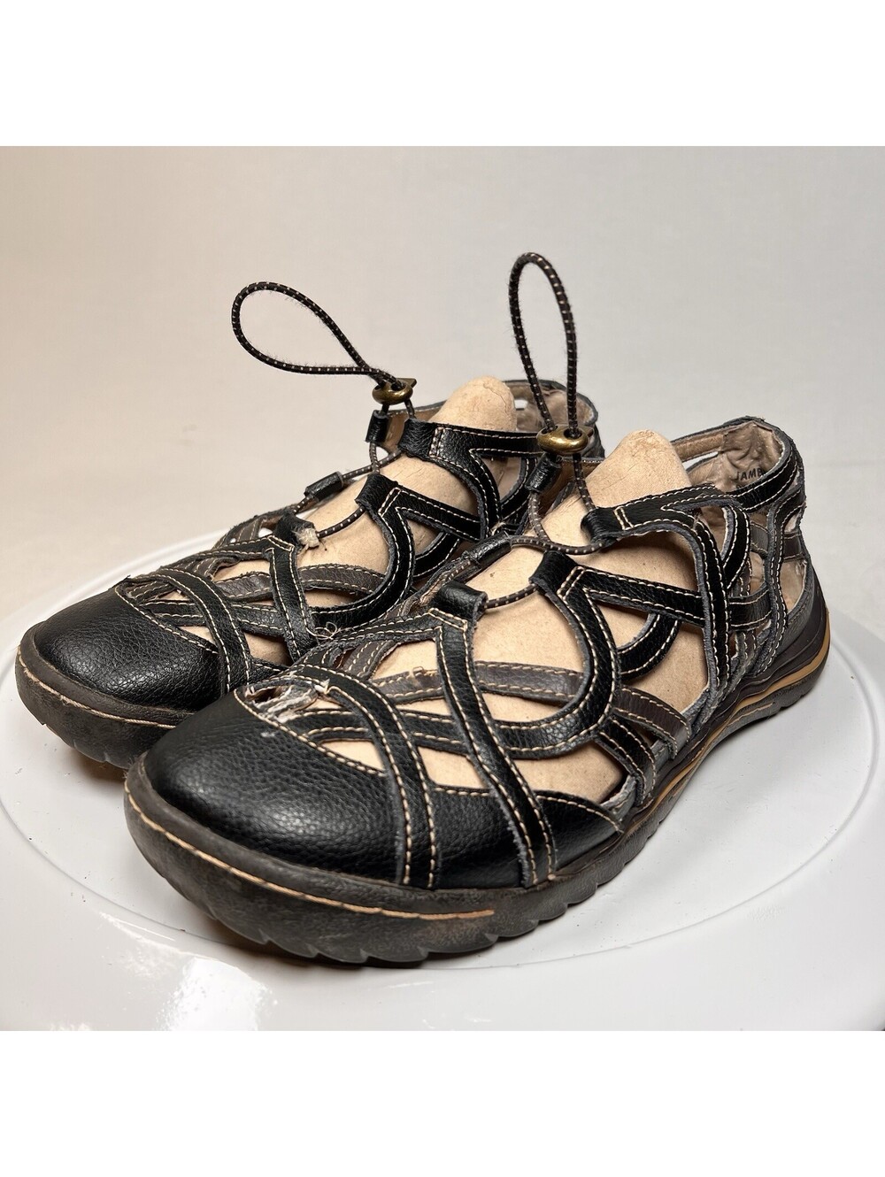 Jambu Sandals Drawstring, Closed Toe Comfort Sandals Women’s Size 9 M - EUC